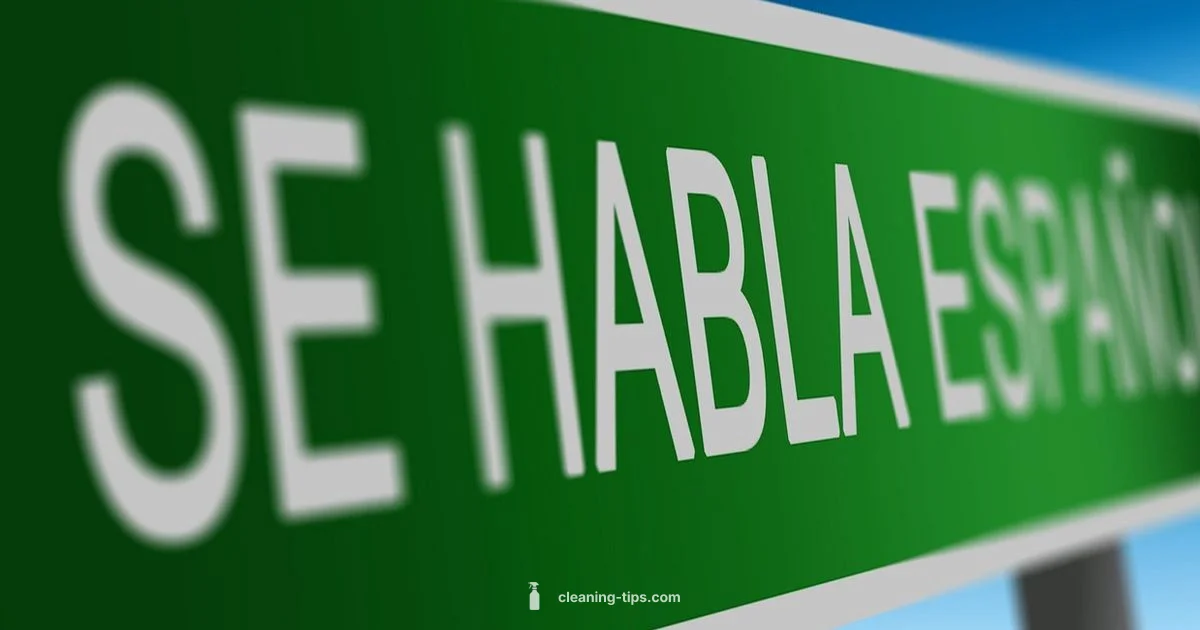 Spanish Clean Phrases - Cleaning Tips