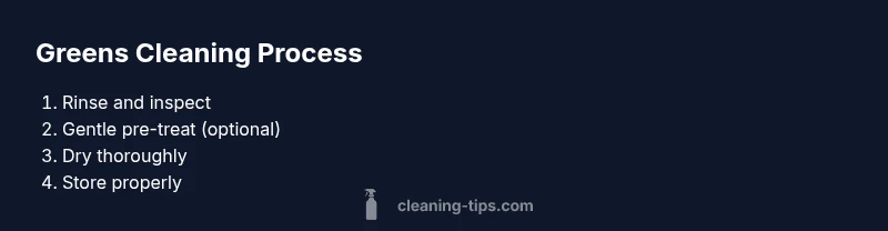 Process diagram for eco-friendly greens cleaning