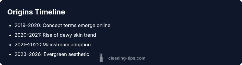 Timeline of clean girl makeup origins and trends