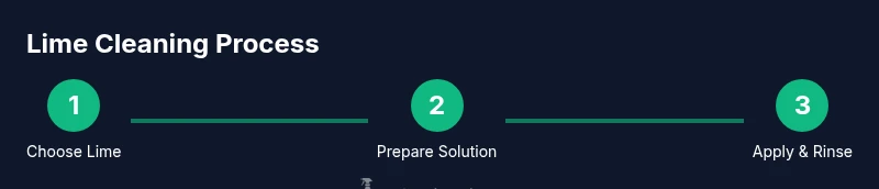 Process flow diagram for cleaning with lime